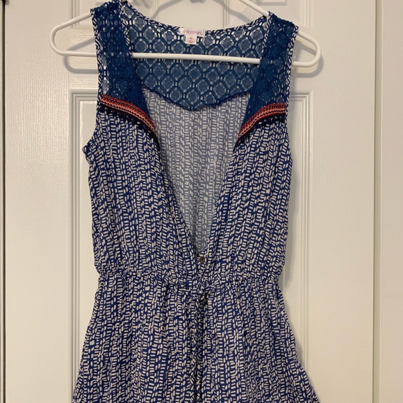 NWOT Navy Lacy Romper - Picture 3 of 7